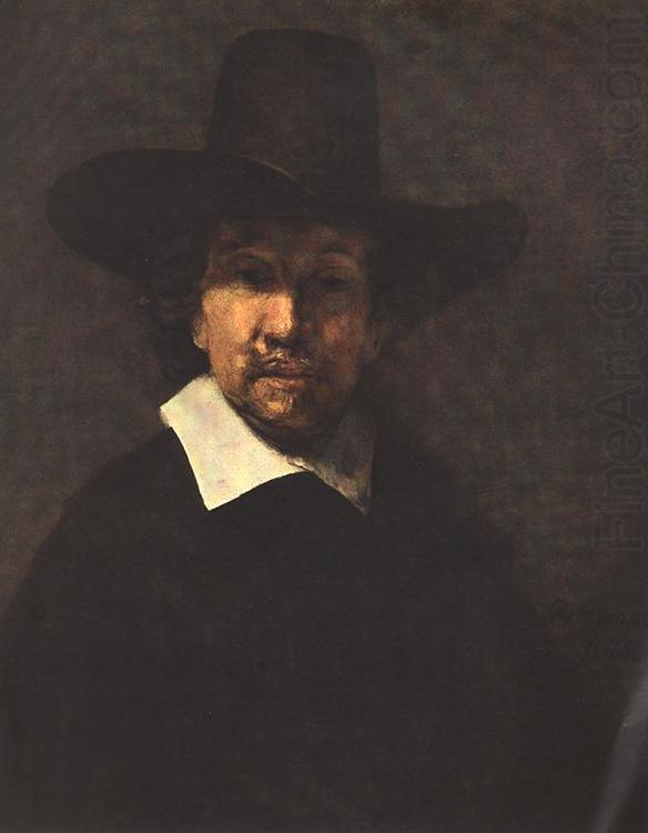 Portrait of Jeremiah Becker, REMBRANDT Harmenszoon van Rijn